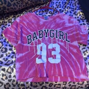 Pink Tie-Dye 'Babygirl 93' Kids T-Shirt